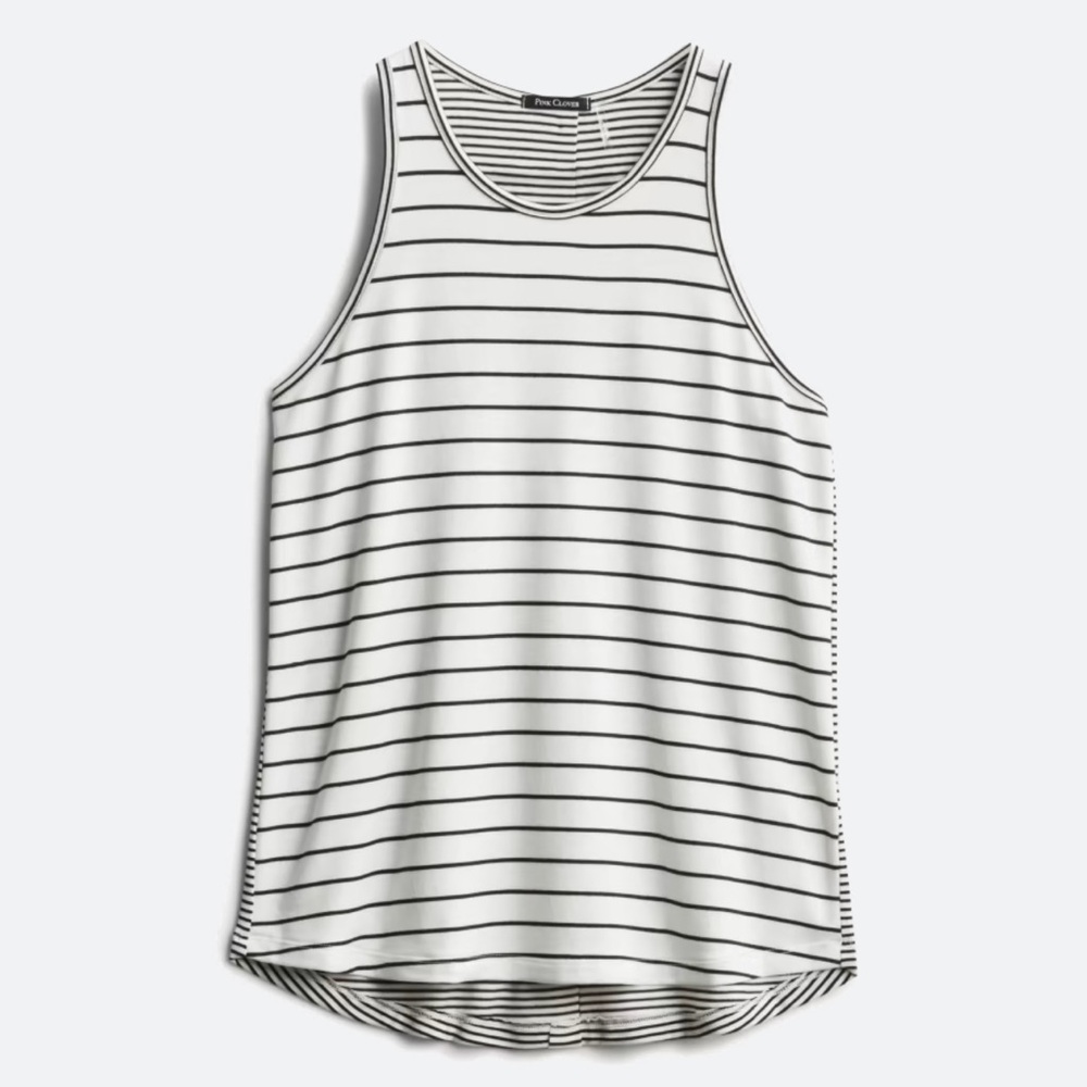 PINK CLOVER Kate Button Back Detail Knit Tank